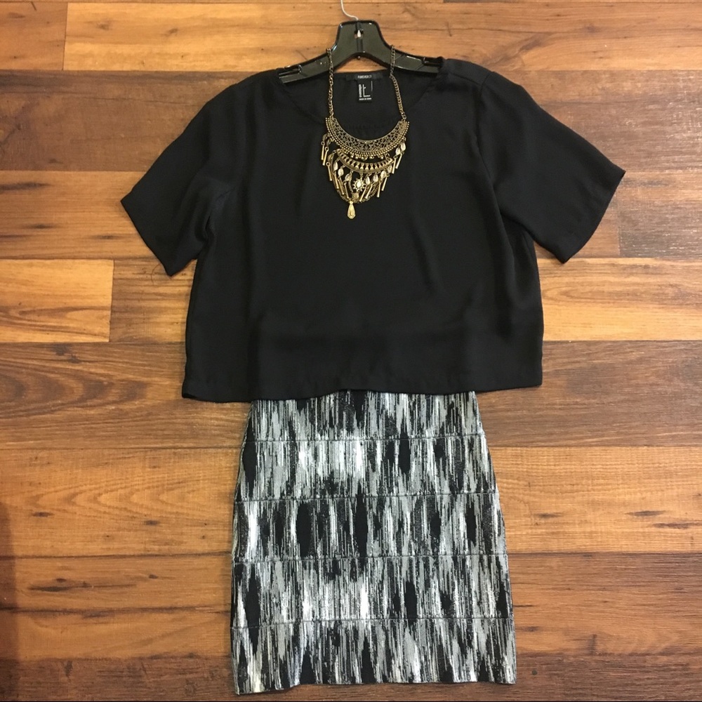Short bandage high waisted skirt